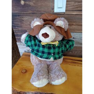 Furskins Vintage Original Bear 1983-1984 Signed. Flannel Teddy Bear